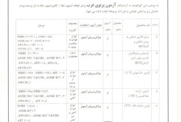 گواهینامه تمدید آزمایشاه همکار